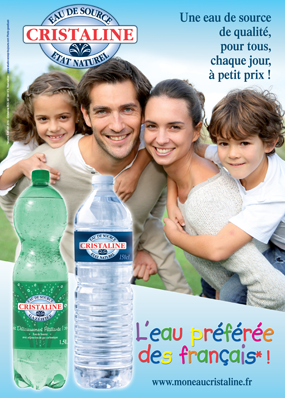 Publicité Cristaline Mon Eau 